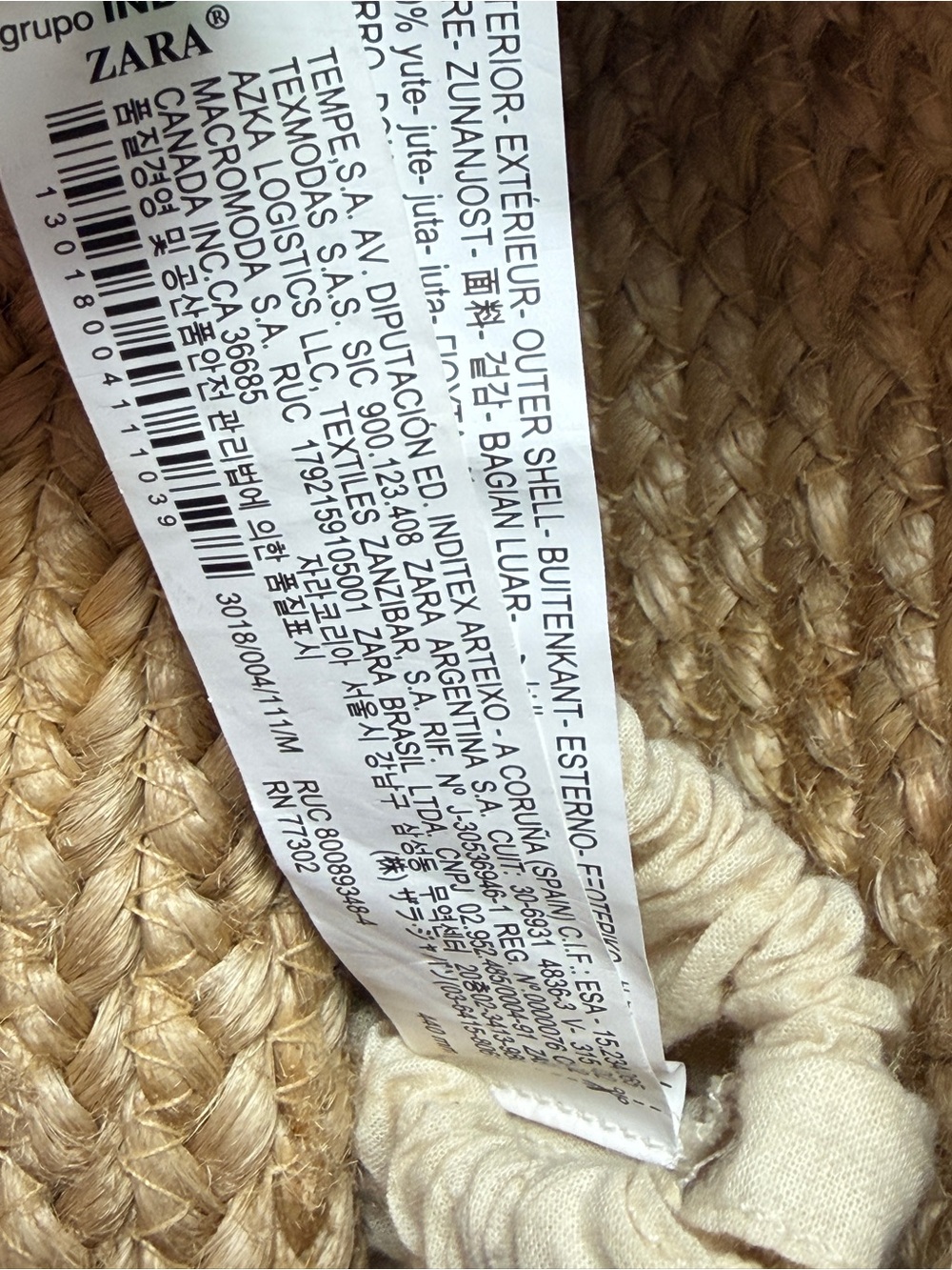 Zara Collection Natural Woven Jute Crossbody Tote Bag Boho Resort Beach - Picture 6 of 9